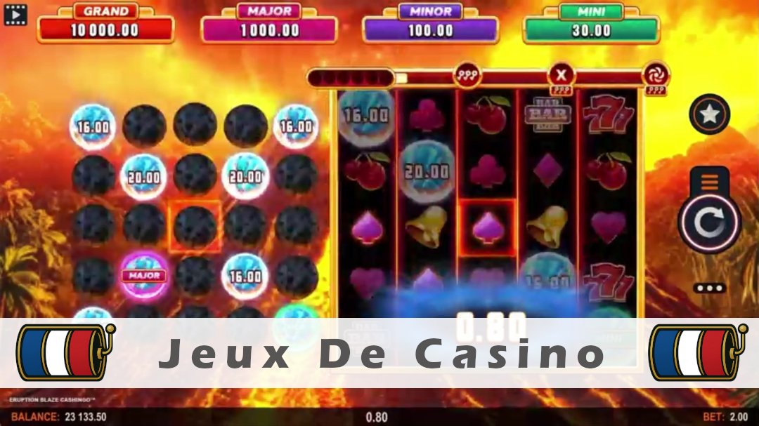 Démo de la machine à sous Eruption Blaze Cashingo