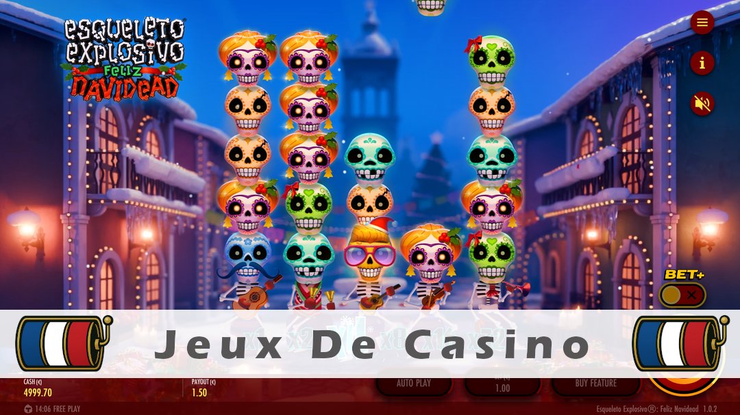 Démo de la machine à sous Esqueleto Explosivo Feliz Navidead