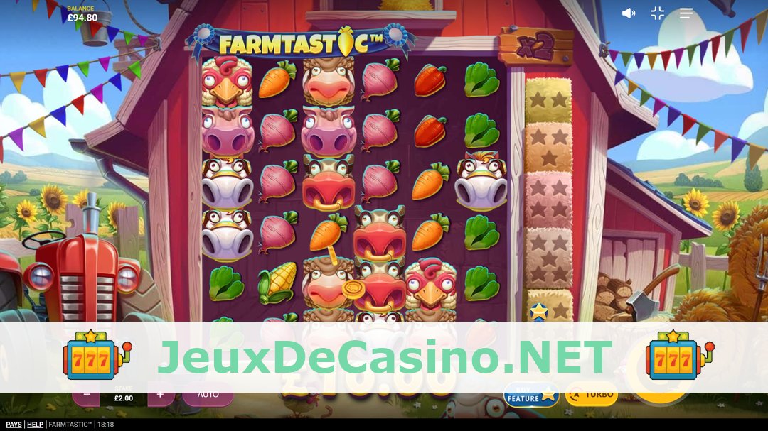 Démo de la machine à sous Farmtastic
