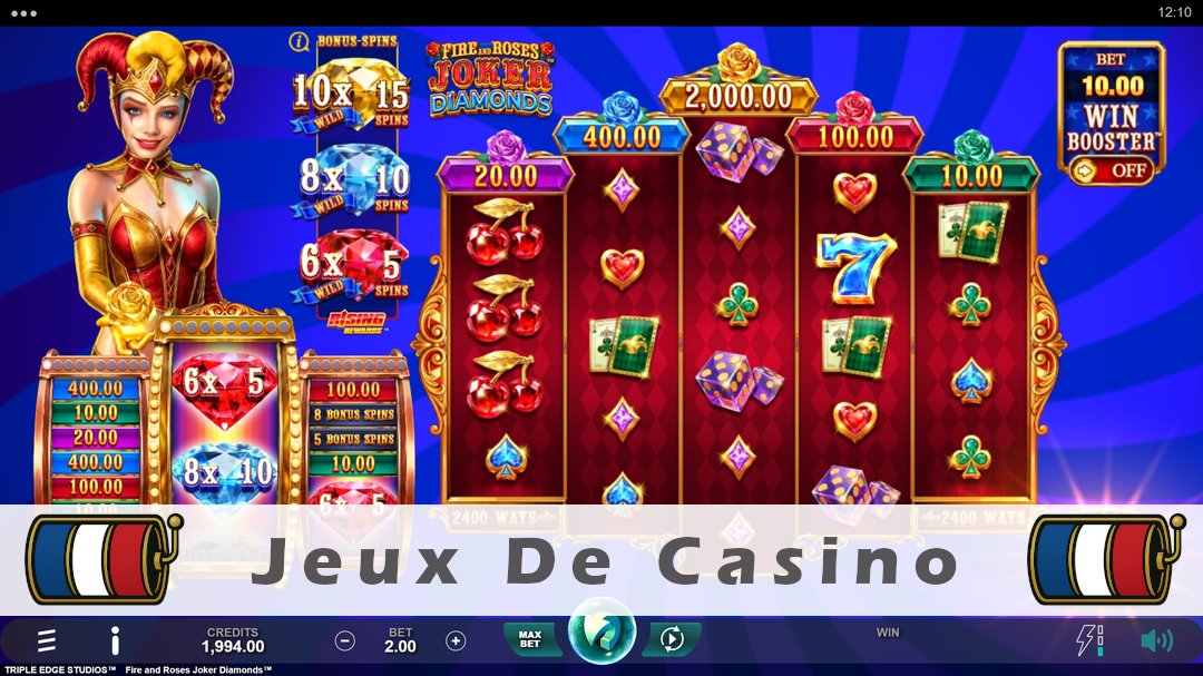 Démo de la machine à sous Fire and Roses Joker Diamonds