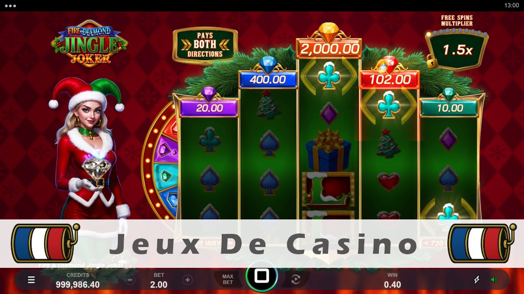 Démo de la machine à sous Fire & Diamond Jingle Joker