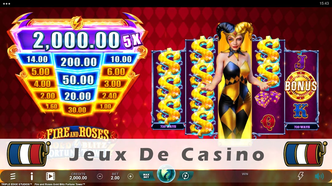 Démo de la machine à sous Fire and Roses Gold Blitz Fortune Tower