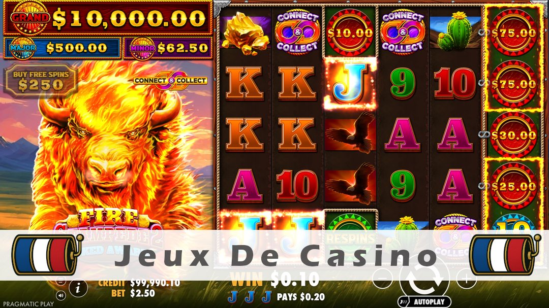 Démo de la machine à sous Fire Stampede 2
