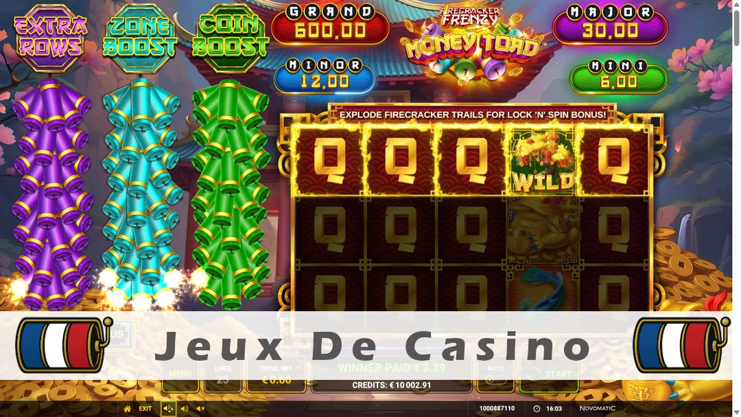 Démo de la machine à sous Firecracker Frenzy Money Toad