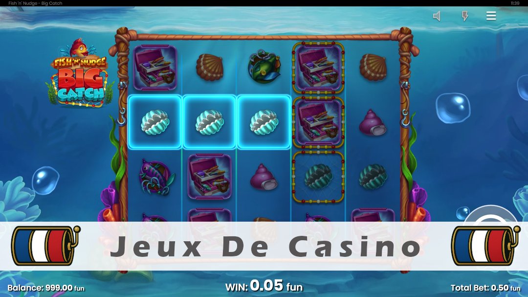 Démo de la machine à sous Fish n Nudge Big Catch
