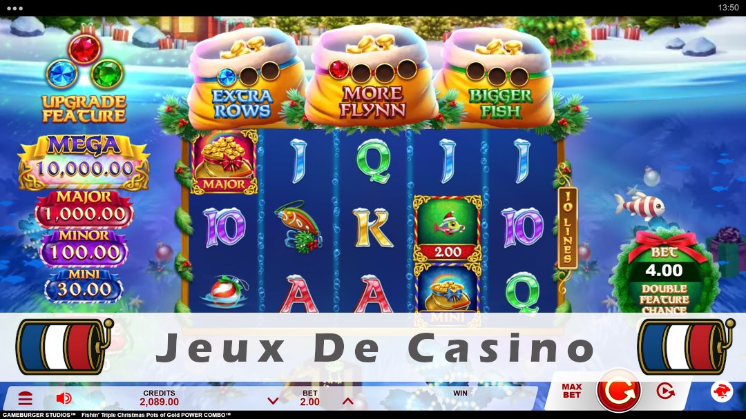 Démo de la machine à sous Fishin Triple Christmas Pots of Gold Power Combo