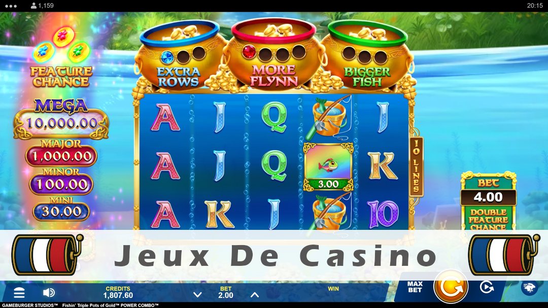Démo de la machine à sous Fishin Triple Pots of Gold Power Combo