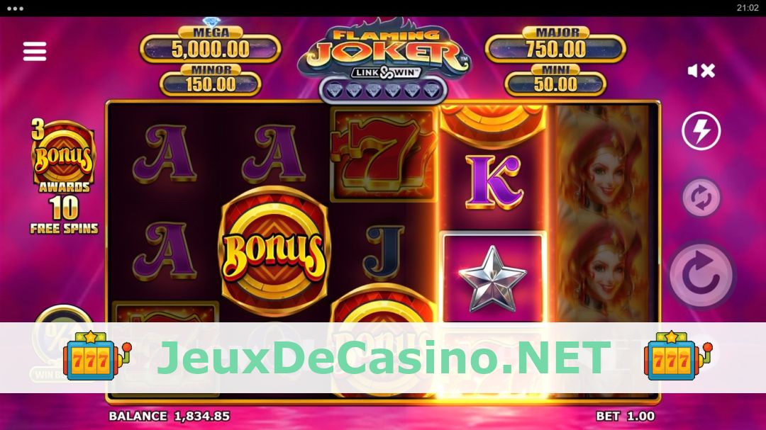 Démo de la machine à sous Flaming Joker Link & Win