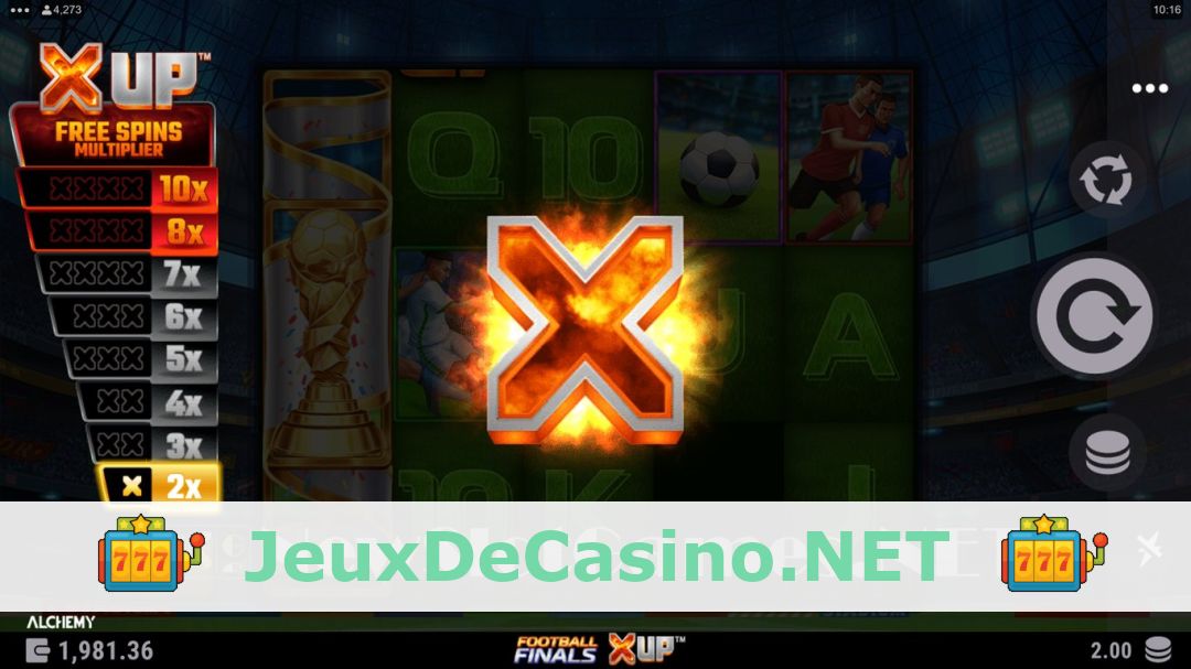 Démo de la machine à sous Football Finals X UP