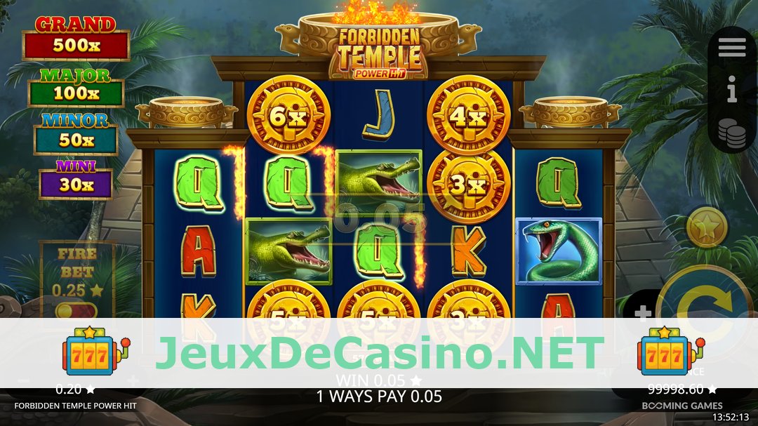 Démo de la machine à sous Forbidden Temple Power Hit