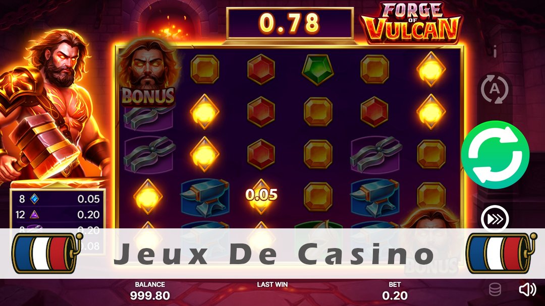Démo de la machine à sous Forge of Vulcan