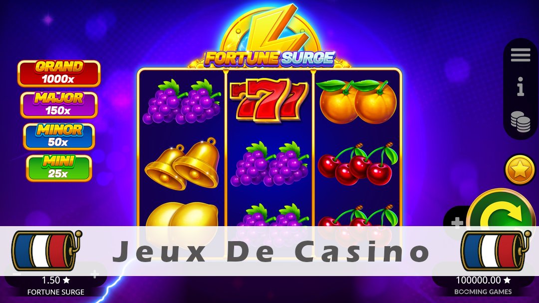 Démo de la machine à sous Fortune Surge