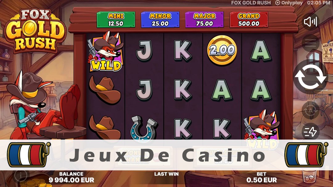 Démo de la machine à sous Fox Gold Rush