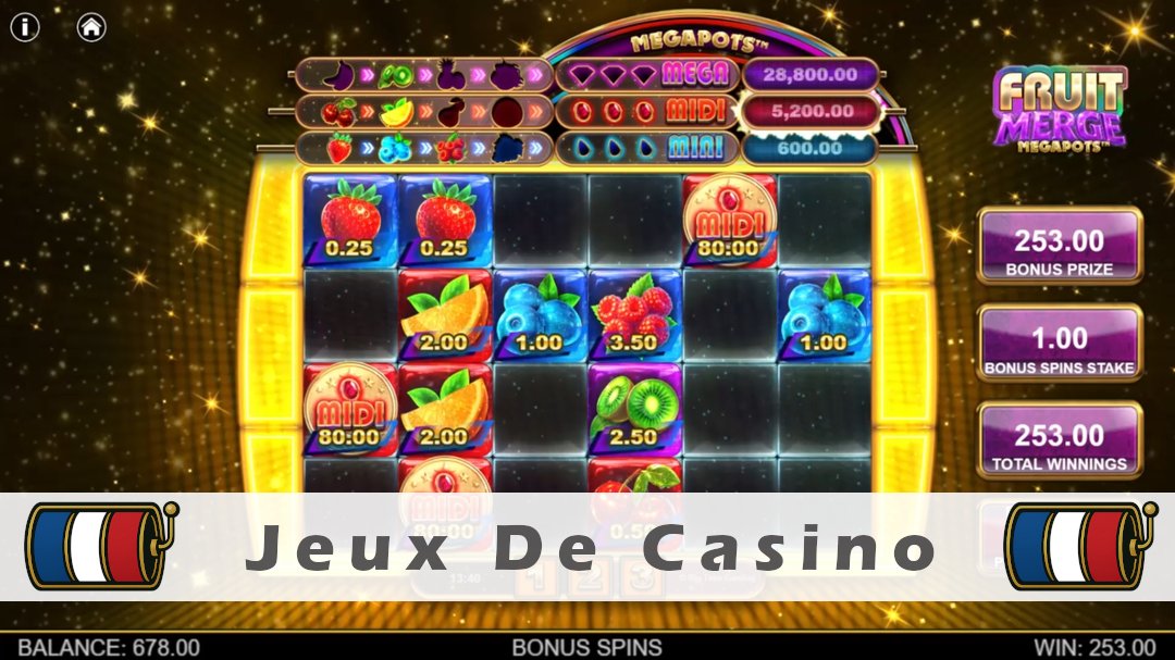Démo de la machine à sous Fruit Merge Megapots