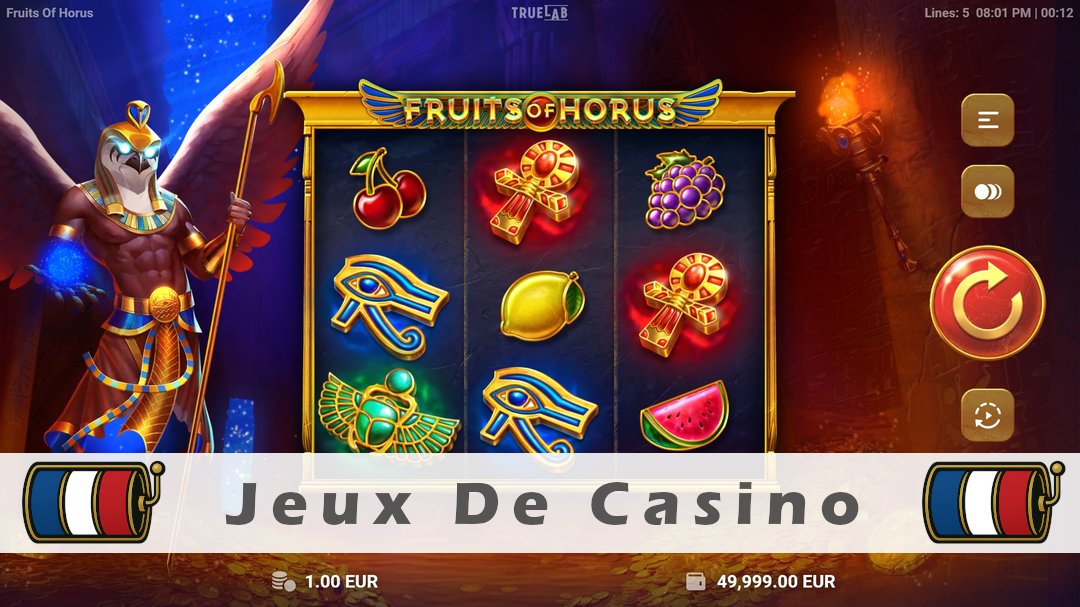 Démo de la machine à sous Fruits of Horus