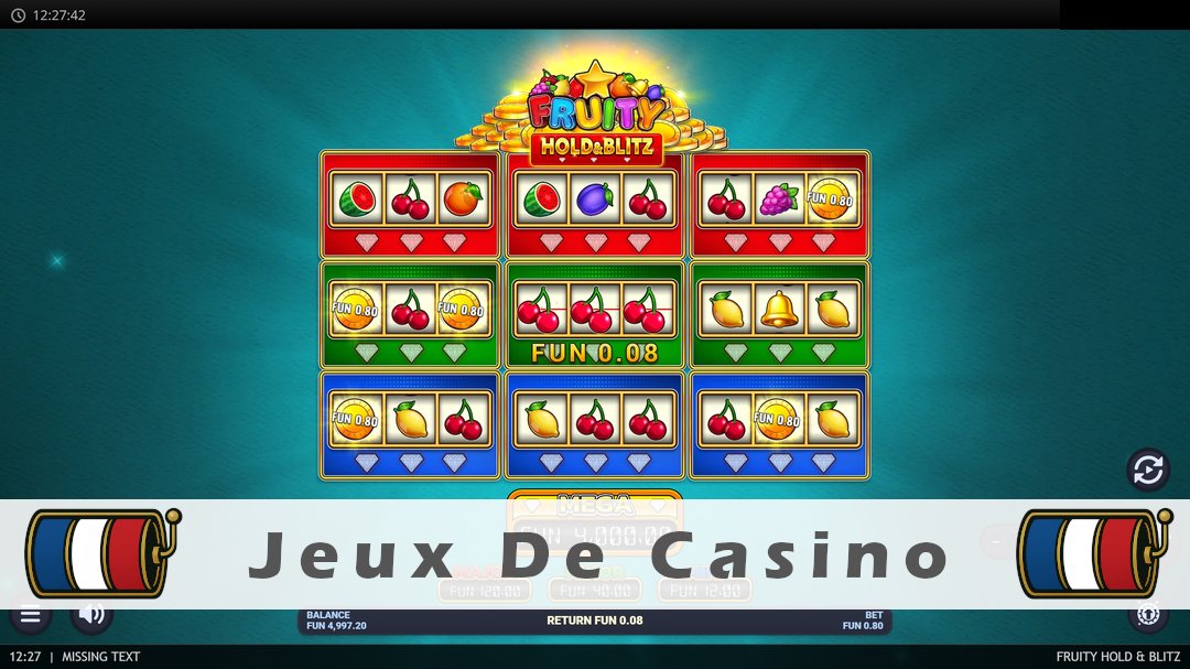 Démo de la machine à sous Fruity Hold & Blitz