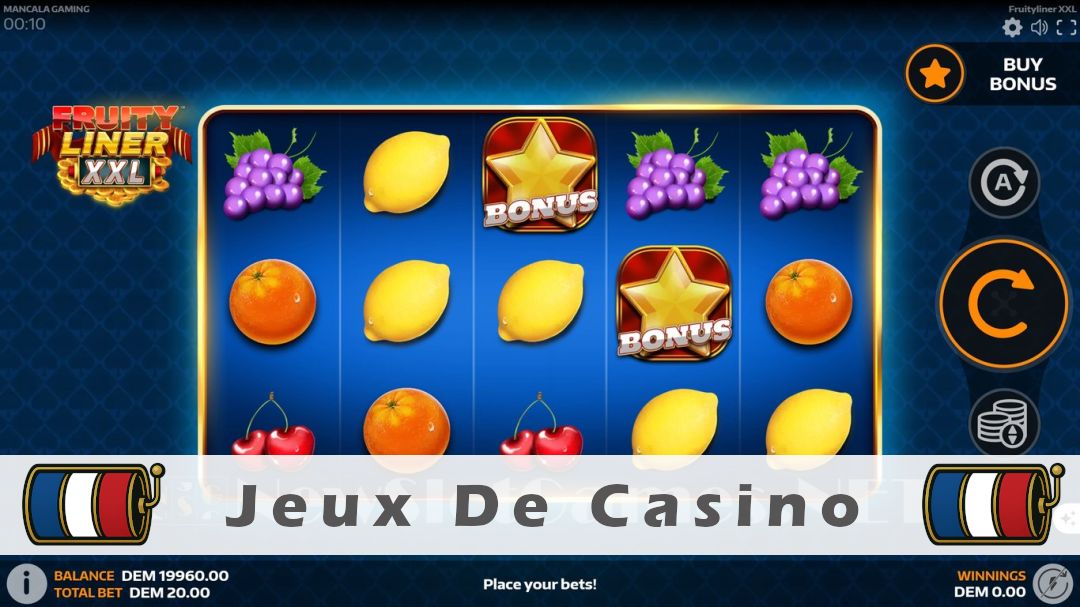Démo de la machine à sous Fruityliner XXL