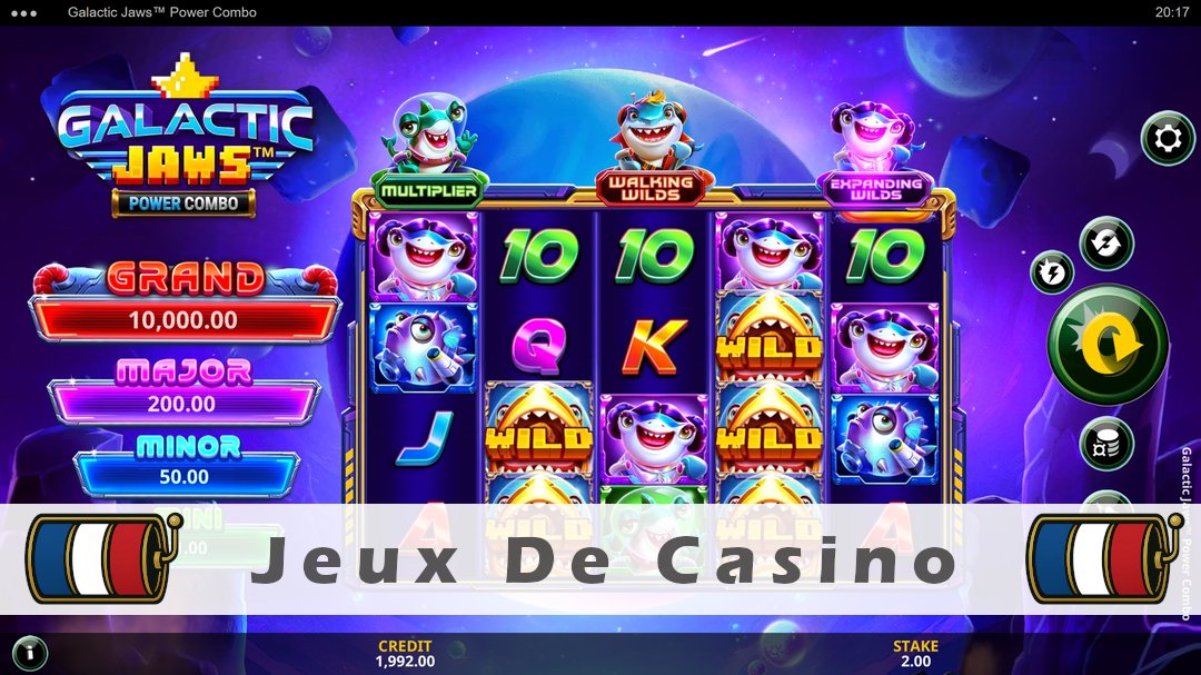 Démo de la machine à sous Galactic Jaws Power Combo