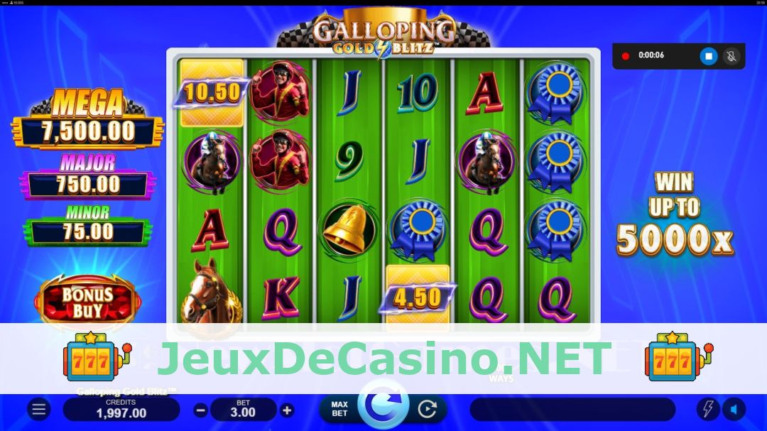 Démo de la machine à sous Galloping Gold Blitz