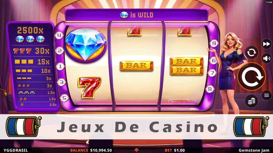 Démo de la machine à sous Gemstone Jam