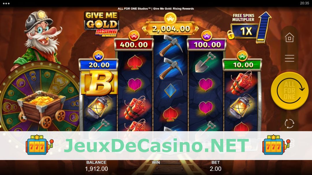 Démo de la machine à sous Give Me Gold Rising Rewards