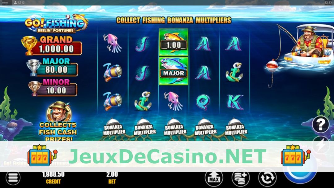 Démo de la machine à sous Go! Fishing Reelin Fortunes