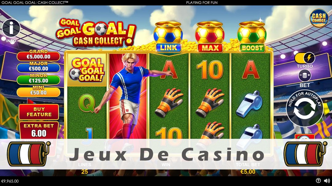 Démo de la machine à sous Goal Goal Goal Cash Collect