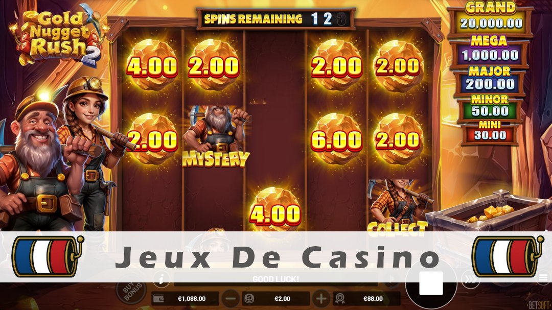 Démo de la machine à sous Gold Nugget Rush 2