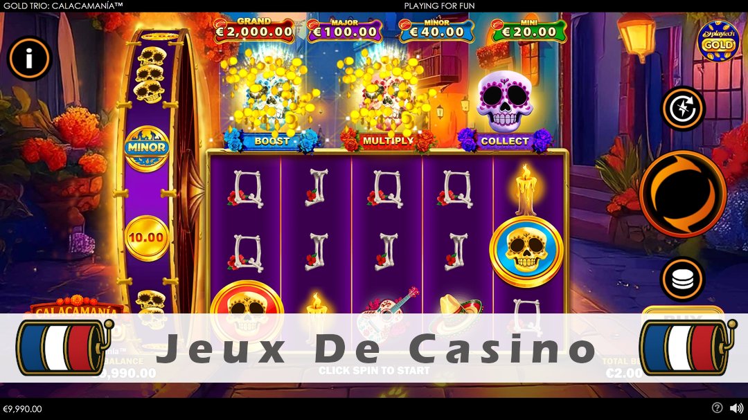 Démo de la machine à sous Gold Trio Calacamania