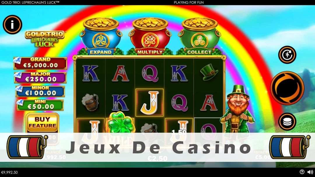 Démo de la machine à sous Gold Trio Leprechauns Luck