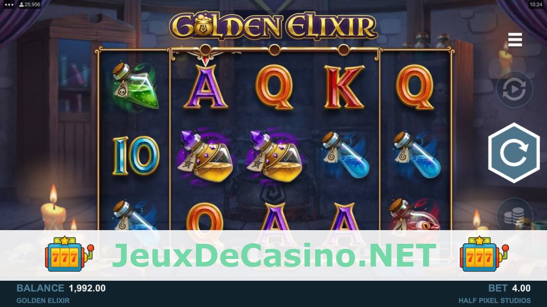 Démo de la machine à sous Golden Elixir