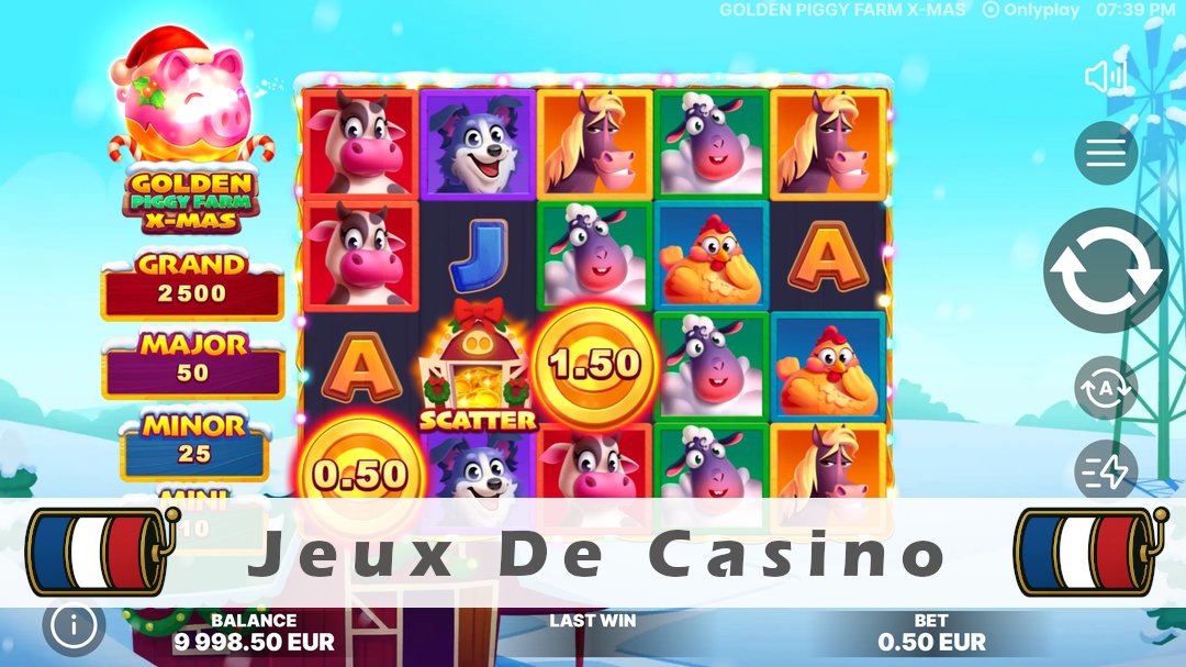 Démo de la machine à sous Golden Piggy Farm X-Mas