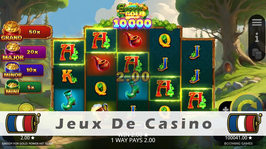 Démo de la machine à sous Greedy for Gold Power Hit 10000