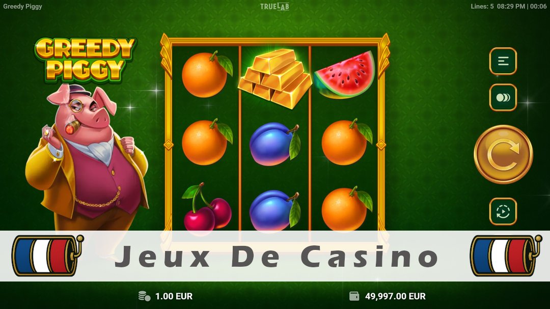 Démo de la machine à sous Greedy Piggy