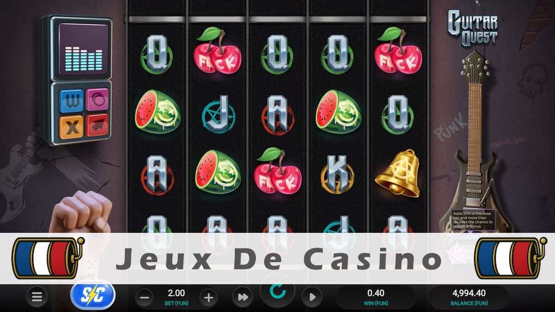 Démo de la machine à sous Guitar Quest
