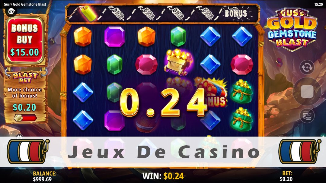 Démo de la machine à sous Guss Gold Gemstone Blast