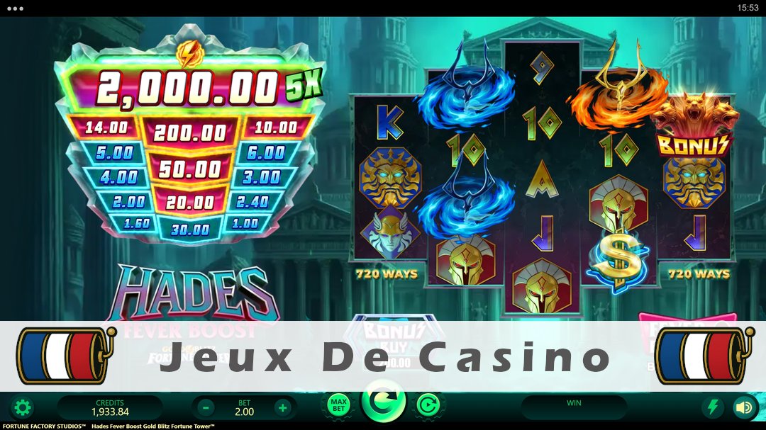 Démo de la machine à sous Hades Fever Boost Gold Blitz Fortune Tower