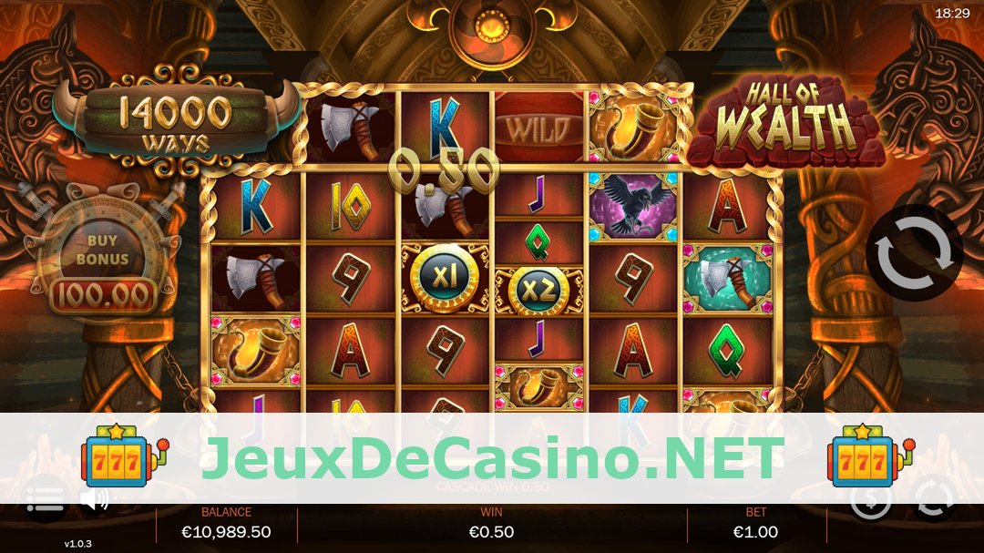 Démo de la machine à sous Hall of Wealth