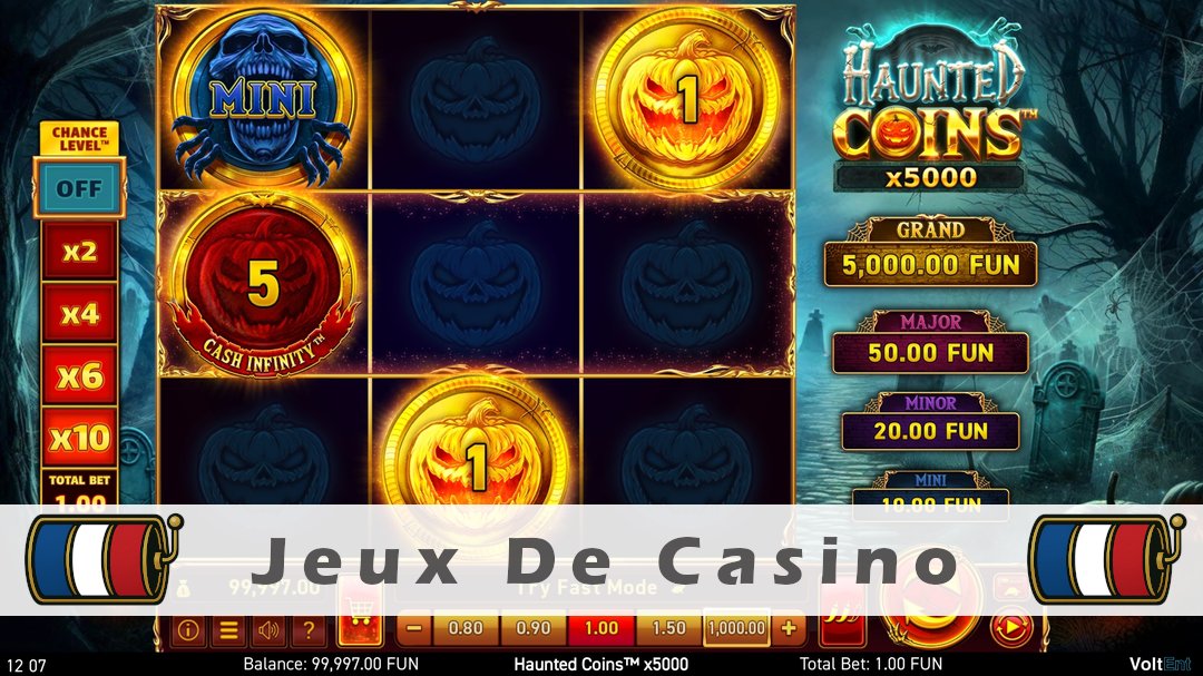 Démo de la machine à sous Haunted Coins x5000