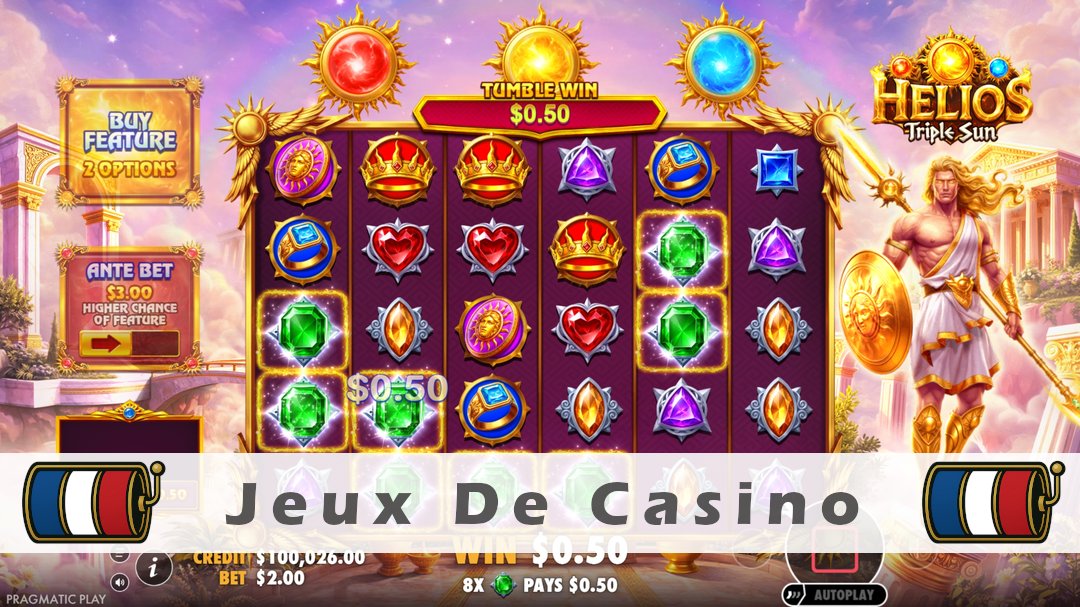 Démo de la machine à sous Helios Triple Sun