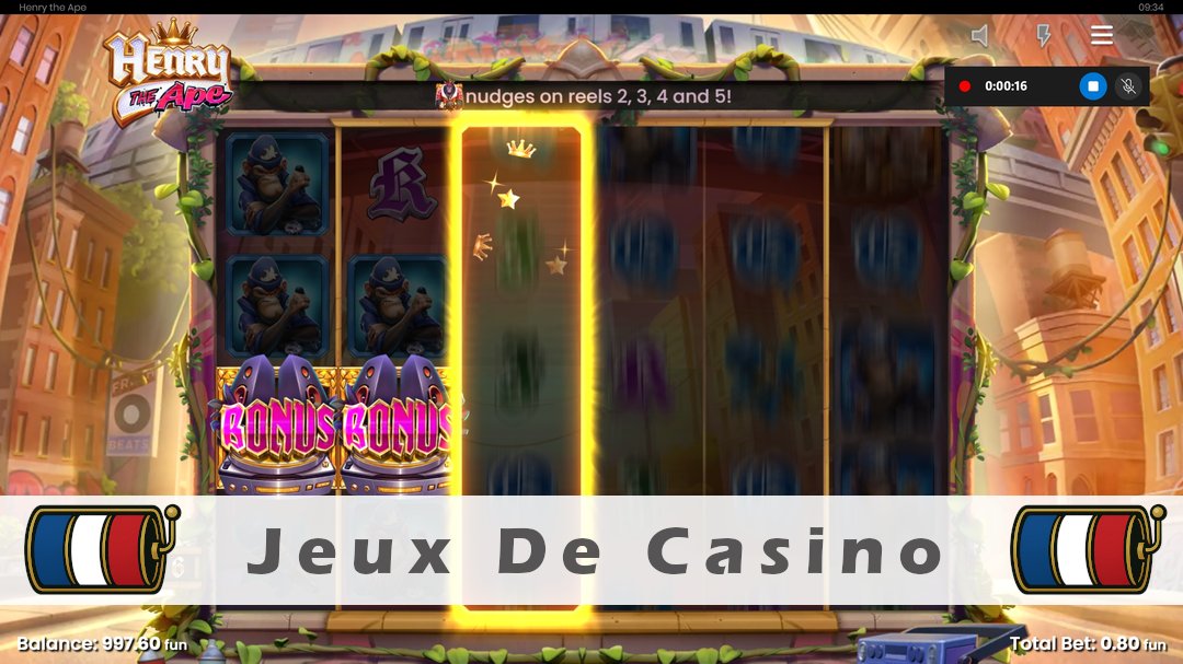 Démo de la machine à sous Henry The Ape