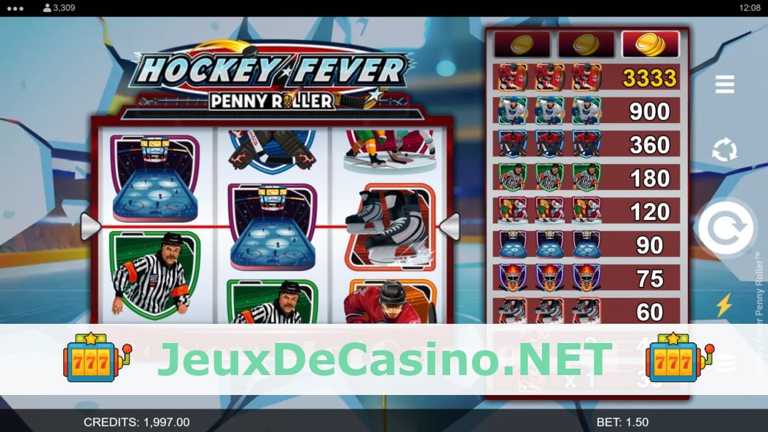 Démo de la machine à sous Hockey Fever Penny Roller