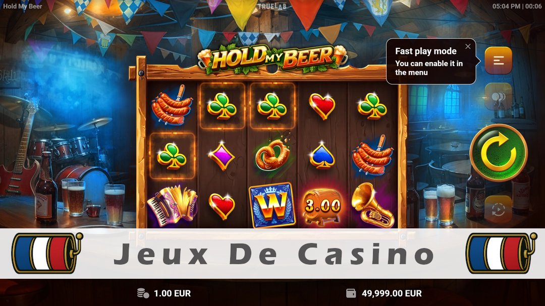 Démo de la machine à sous Hold My Beer