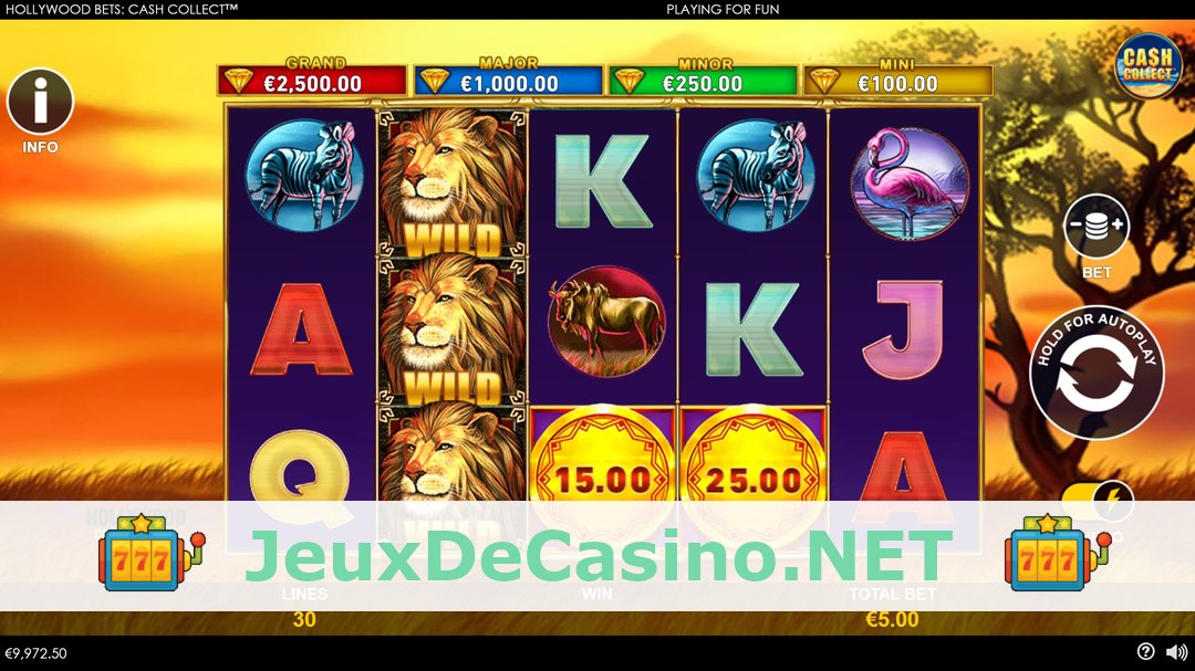 Démo de la machine à sous Hollywood Bets Cash Collect