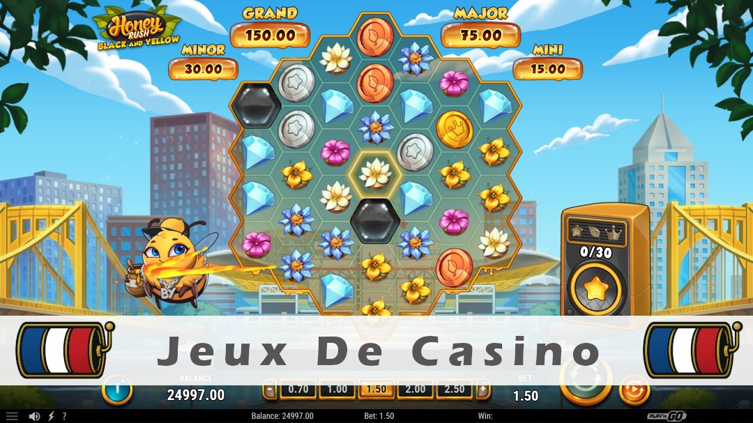 Démo de la machine à sous Honey Rush Black and Yellow