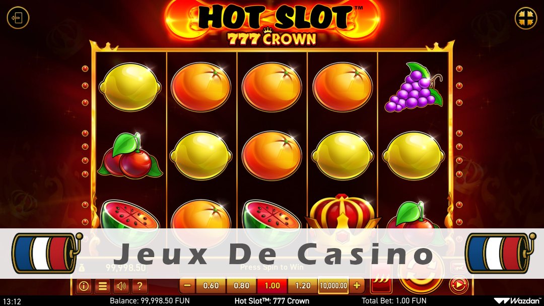Démo de la machine à sous Hot Slot 777 Diamond Crown