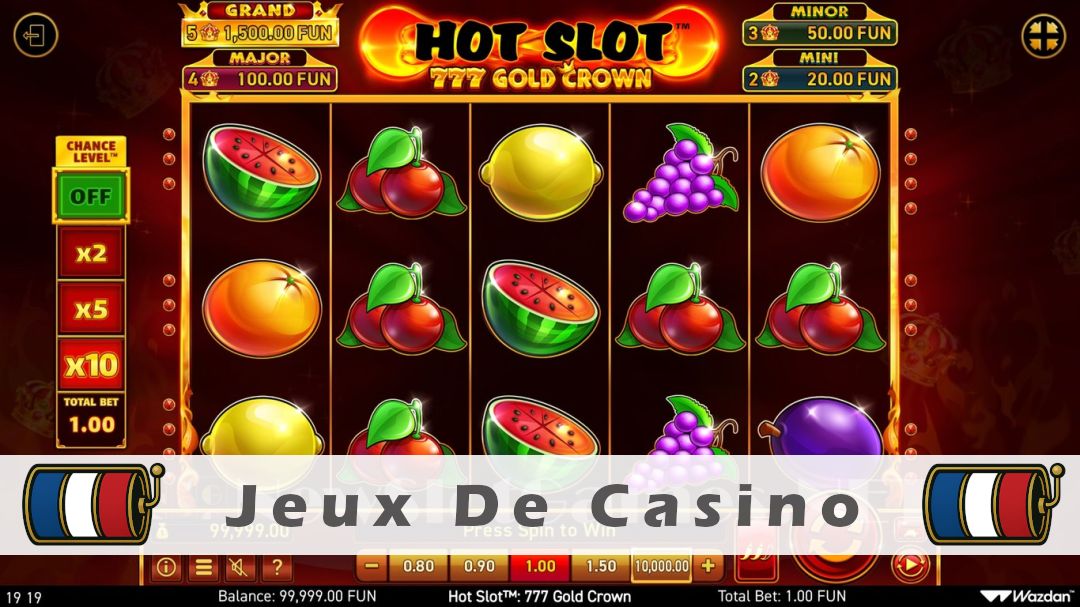 Démo de la machine à sous Hot Slot 777 Gold Crown