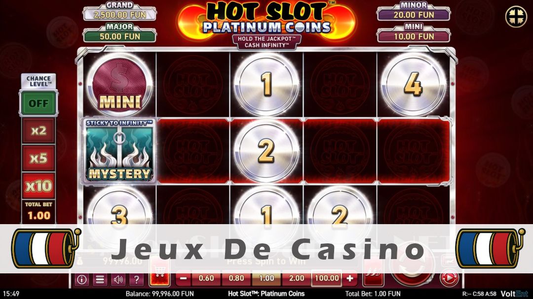 Démo de la machine à sous Hot Slot Platinum Coins