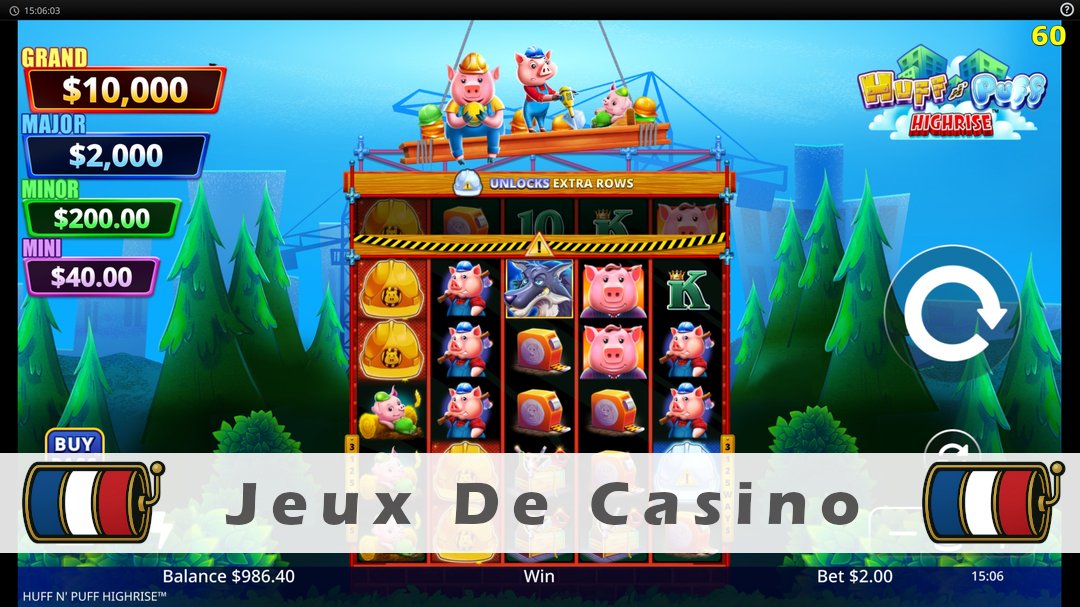 Démo de la machine à sous Huff N Puff Highrise