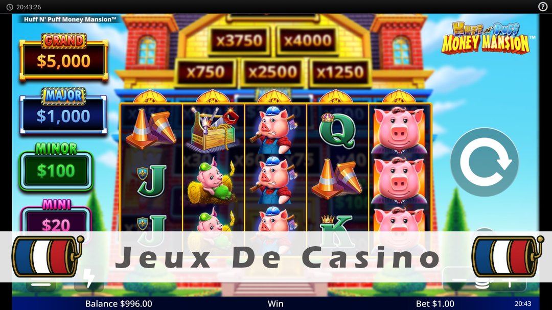 Démo de la machine à sous Huff N Puff Money Mansion